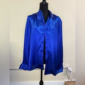 Blue Button-up Blouse
